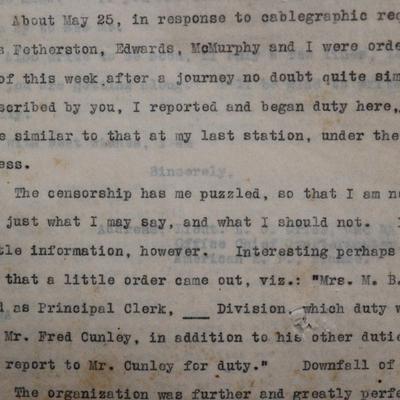WWI Soldier’s Letters, Army Documents,Newspapers, Etc.