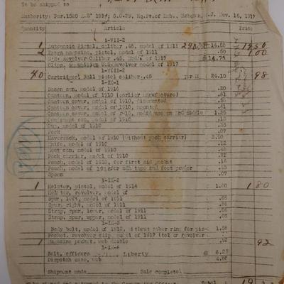 WWI Soldier’s Letters, Army Documents,Newspapers, Etc.