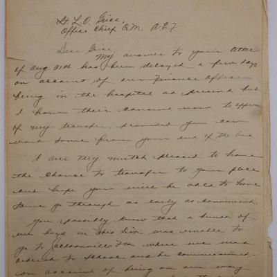 WWI Soldier’s Letters, Army Documents,Newspapers, Etc.