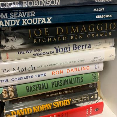 Huge Sports Books Non-Fiction Lot - Mostly Baseball - Mostly Hardback