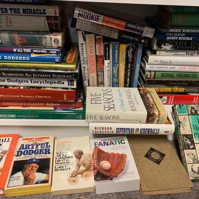 Huge Sports Books Non-Fiction Lot - Mostly Baseball - Mostly Hardback