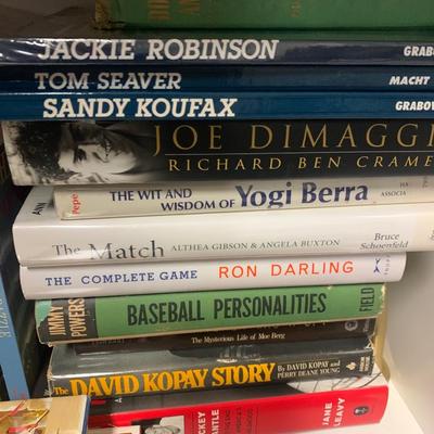 Huge Sports Books Non-Fiction Lot - Mostly Baseball - Mostly Hardback