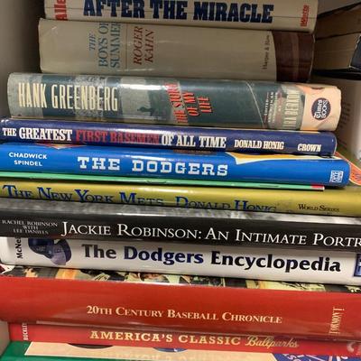 Huge Sports Books Non-Fiction Lot - Mostly Baseball - Mostly Hardback
