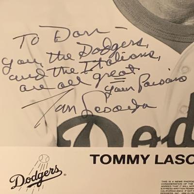 Signed Photo Tommy Lasorda
