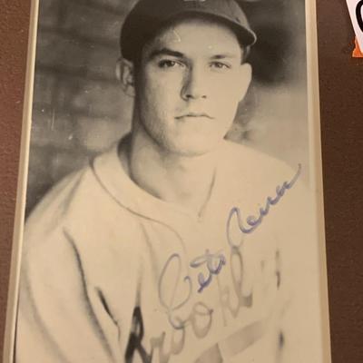 Pete Reiser Signed Photo
