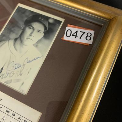 Pete Reiser Signed Photo