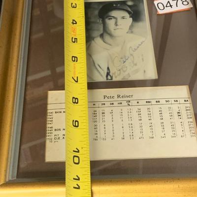 Pete Reiser Signed Photo