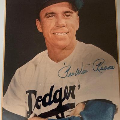 Signed Photo Pee Wee Reese