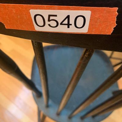 Antique Hand Painted Plank Chair