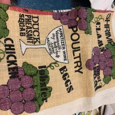 Vintage Kitchen Hand Towels Lot