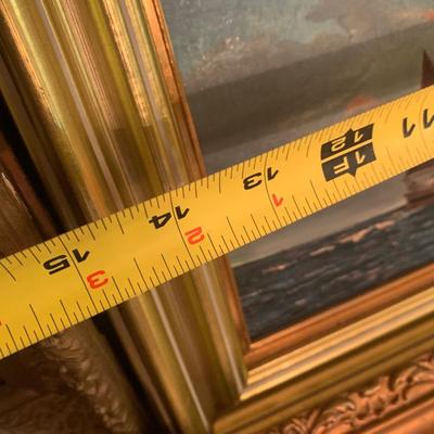 Antique Oil On Board Framed Art Lot