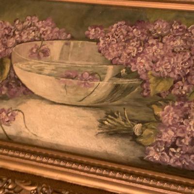 Antique Oil On Board Framed Art Lot