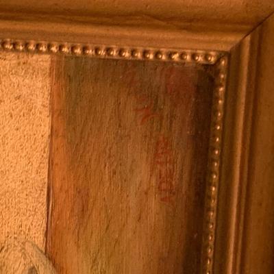 Antique Oil On Board Framed Art Lot