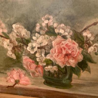 Antique Oil On Board Framed Art Lot