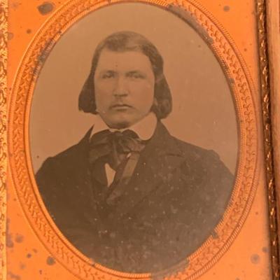 TWO Antique Daguerreotype Photos Lot