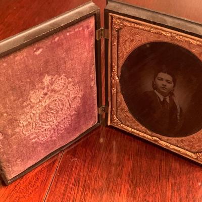 TWO Antique Daguerreotype Photos Lot
