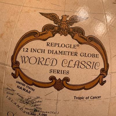 Vintage Replogle World Globe