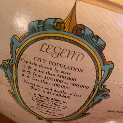 Vintage Replogle World Globe