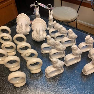 Napkin Rings Place Settings Lot