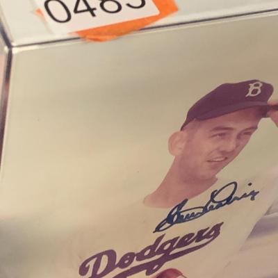 Clem Labine Brooklyn Dodgers Signed Photo