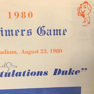 Mrs Gil Hodges Signed Program