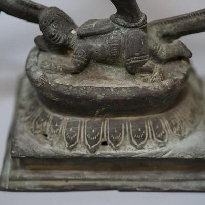 ANTIQUE BRONZE DANCING SHIVA NATARAJA 13"