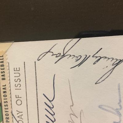 Signed Whitey Ford Sandy Koufax Tom Seaver Warren Spahn