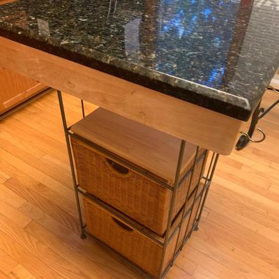 Kitchen Butcher Block Style Organizer