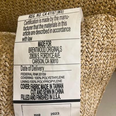 BRENTWOOD ORIGINALS ~ Set Six (6) ~ Neutral Woven Pillows