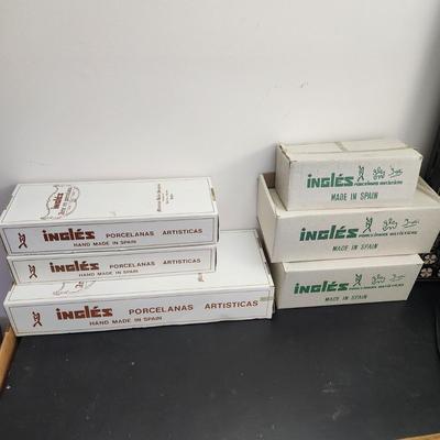 lot of 6 Ingles Porcelain Dolls Made in Spain