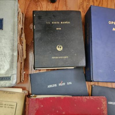 Large Lot of Vintage Japan Air Lines Aircraft Books Route Manuals DC-6B DC7C DC-8