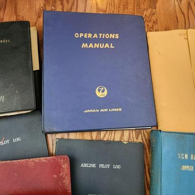 Large Lot of Vintage Japan Air Lines Aircraft Books Route Manuals DC-6B DC7C DC-8