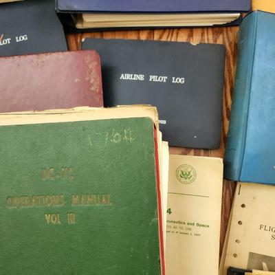 Large Lot of Vintage Japan Air Lines Aircraft Books Route Manuals DC-6B DC7C DC-8