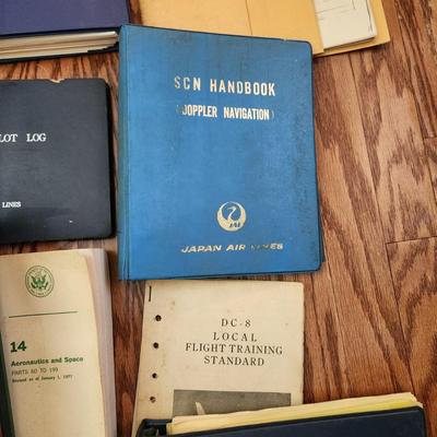 Large Lot of Vintage Japan Air Lines Aircraft Books Route Manuals DC-6B DC7C DC-8
