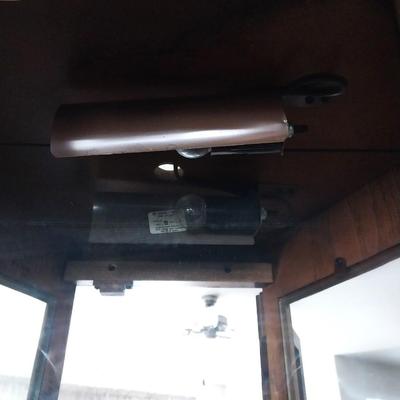 CURIO CABINET WITH LIGHT