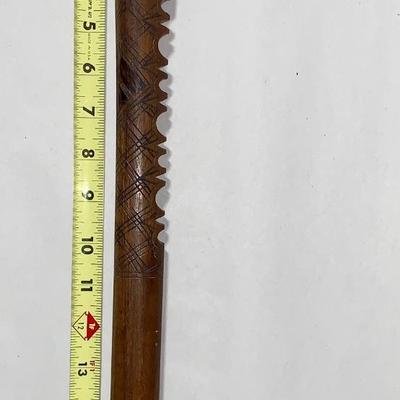 Native American Axe/Tomahawk with Carved Handle