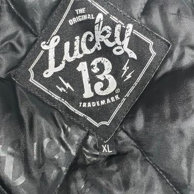 Men’s Lucky 13 Biker/Hot Rod Jacket, Size XL