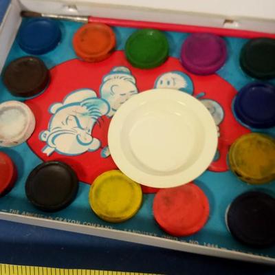 LOT 123 OLD POPEYE PAINT SET