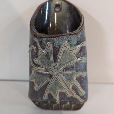 Hand Made Art Pottery Wall Pocket