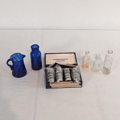 EALES Of Sheffield Cobalt Blue Shakers & Bottles