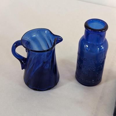 EALES Of Sheffield Cobalt Blue Shakers & Bottles