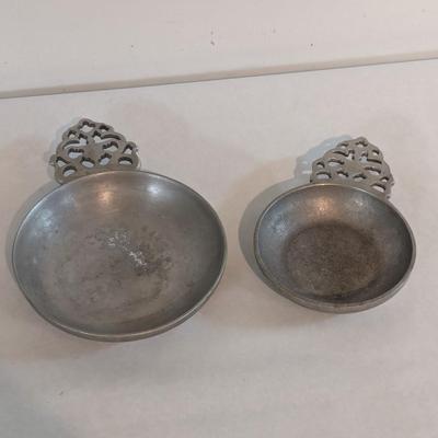 Wilton Columbia Pa. Pewter Porringer Bowls