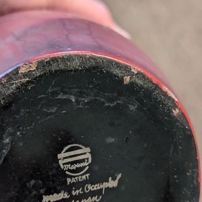 Maruni Hand Made Lacquerware Occupied Japan Vase Marked