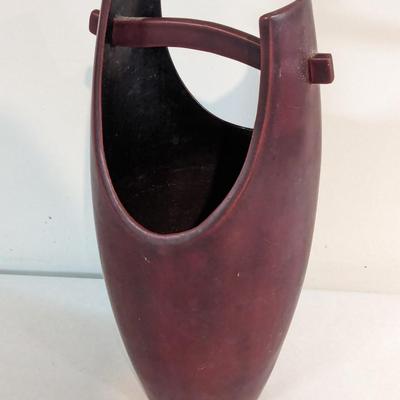Maruni Hand Made Lacquerware Occupied Japan Vase Marked