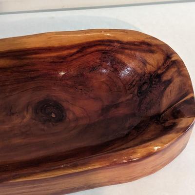 Hand Carved Artisan Bowl Signed J. Allison