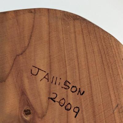Hand Carved Artisan Bowl Signed J. Allison