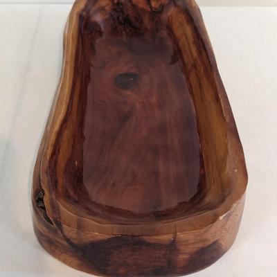 Hand Carved Artisan Bowl Signed J. Allison