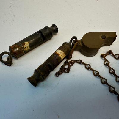 Antique Military Whistles