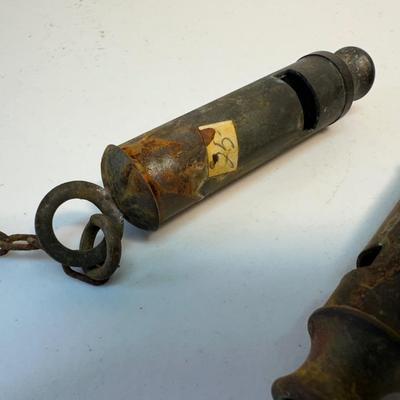 Antique Military Whistles