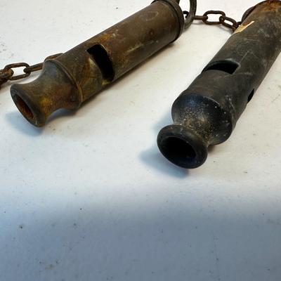Antique Military Whistles